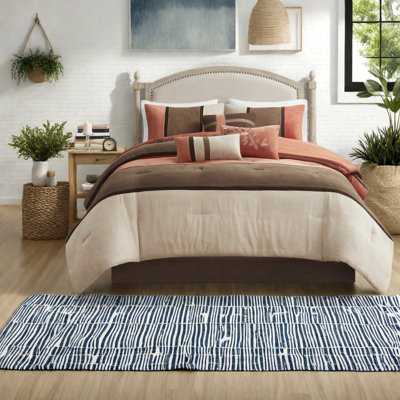 Ensemble de literie hypoallergénique en faux suède, polyester corail, décoration rustique