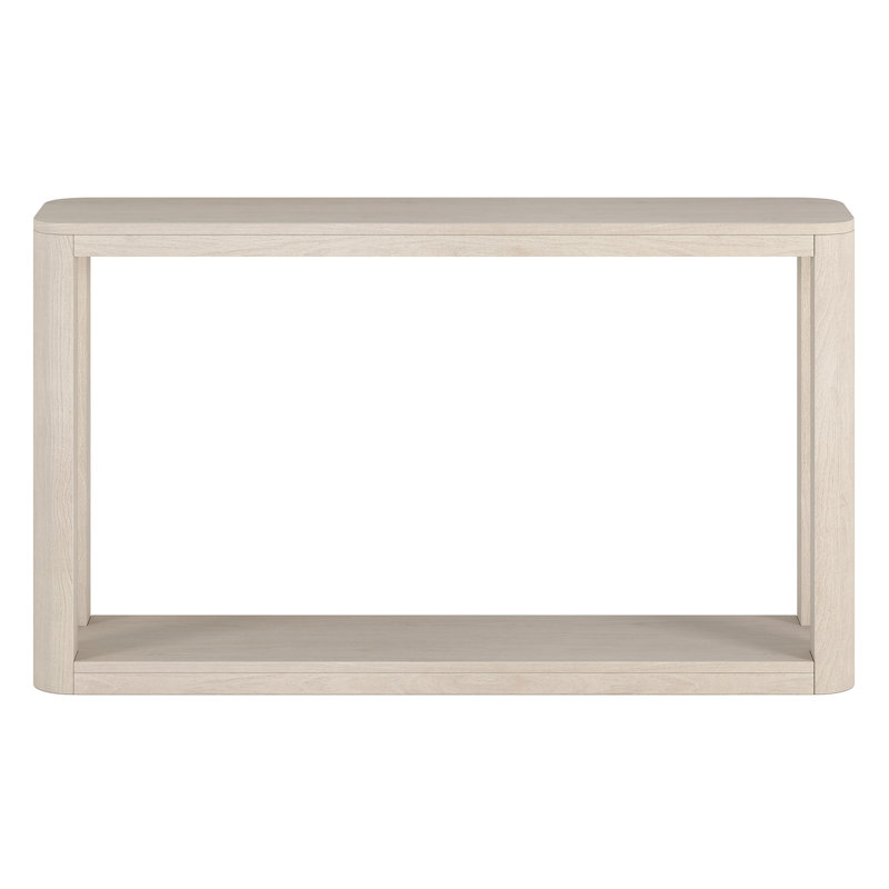 Stellan 52" Wide Rectangular Console Table, Alder White