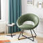 Upholstered Swivel Barrel Chair