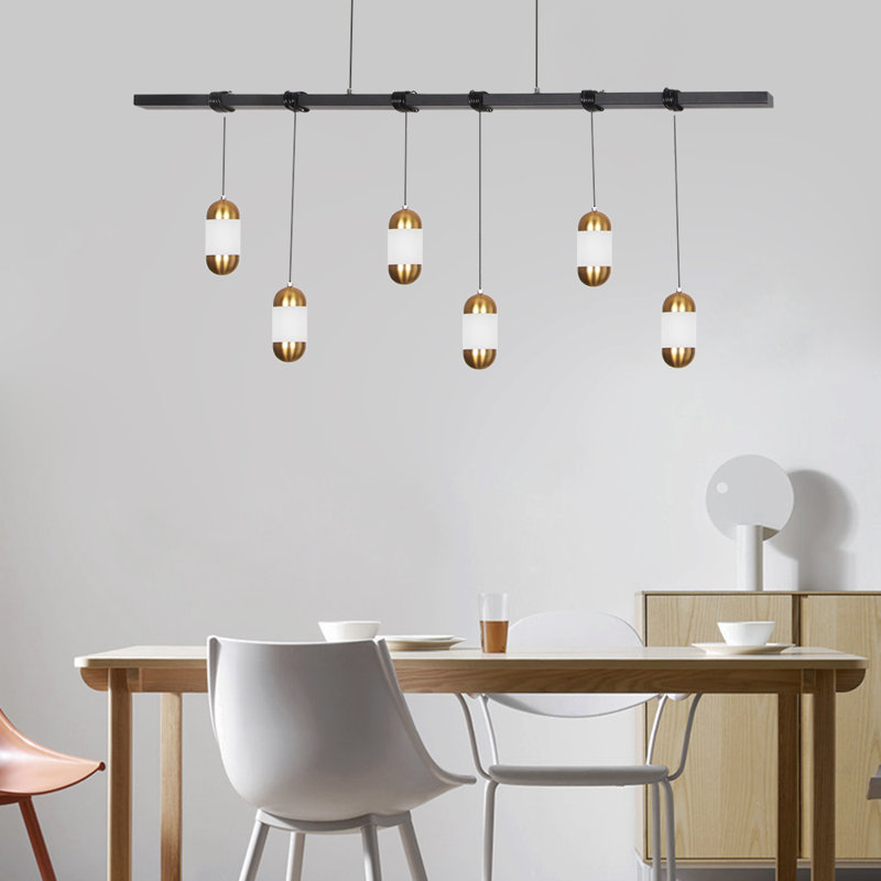 6 - Light LED Kitchen Island Pendant