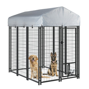 Enclos pour chien en acier