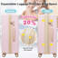 Ensemble de 5 valises extensibles à ouverture frontale avec roulettes 5 pièces TSD Lock Port USB Porte-gobelet et sac de toilette-1182490665