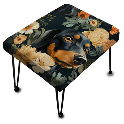 Meara - Repose-pieds rectangulaire imprimé animal