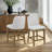 Tucker Cream Upholstered Counter Stools