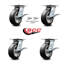 Caoutchouc sur roulettes en aluminium