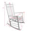 Chaise berçante balcon pour adulte - blanc-130055722