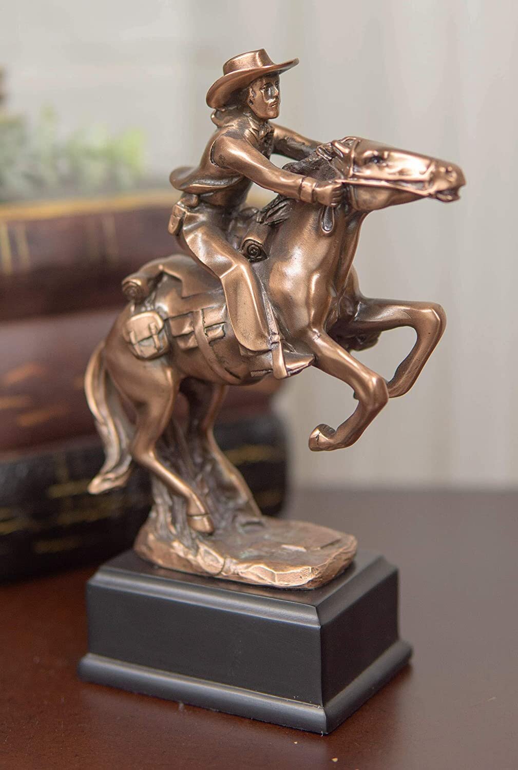 Large Vintage Brass Trotting Horse Statue on Stand, Equine Shelf Display  Animal, Ranch House Decor