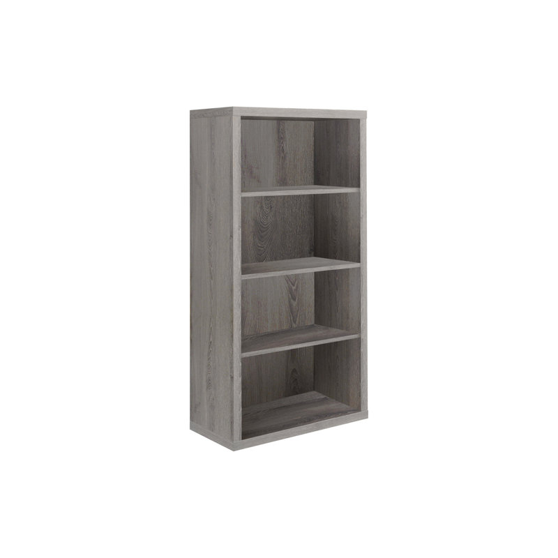 Bibliothèque, bibliothèque, étagère, 5 niveaux, H 48 po, bureau, stratifié de chambre à coucher, contemporain, moderne, Taupe