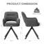 51cm H Fabric Upholstered Metal Upholstered Back Armchair in Beige-1970358365