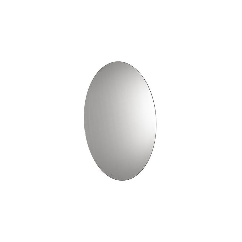 Round Flat Beveled Lighted Wall Mirror, 31.5" x 31.5"