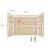 72'' W 48'' D 96'' H Tongue And Groove Composite Wall
