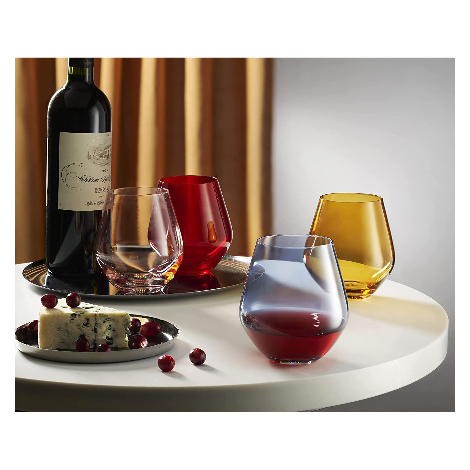 Meridian Stemless Wine 18Oz, Blush