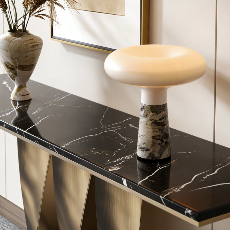 Console Modern Minimalist Art, Noir, H 31,5 po x l 39,37 po x P 13,78 po