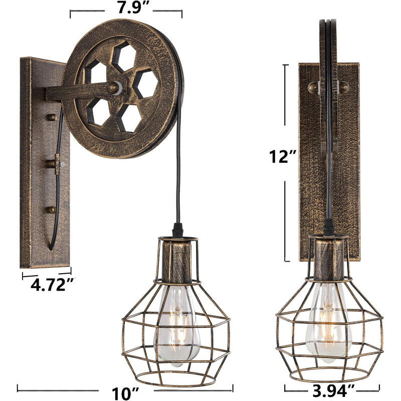 Kaljo Corner Wall Light, Bronze