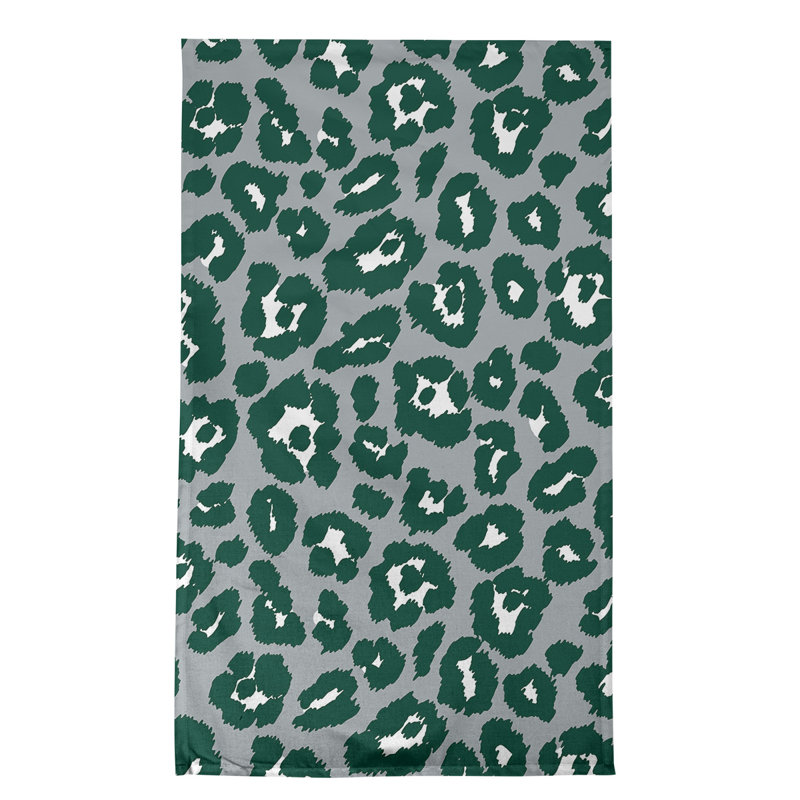 Torchon New York, polyester, Gris/vert