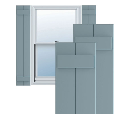 True Fit PVC Two Board Joined Board-n-Batten Shutters