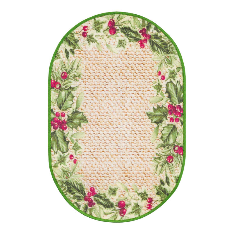 Tapis d'extérieur Jill Zarin, Ovale 2 pi x 3 pi 1 po