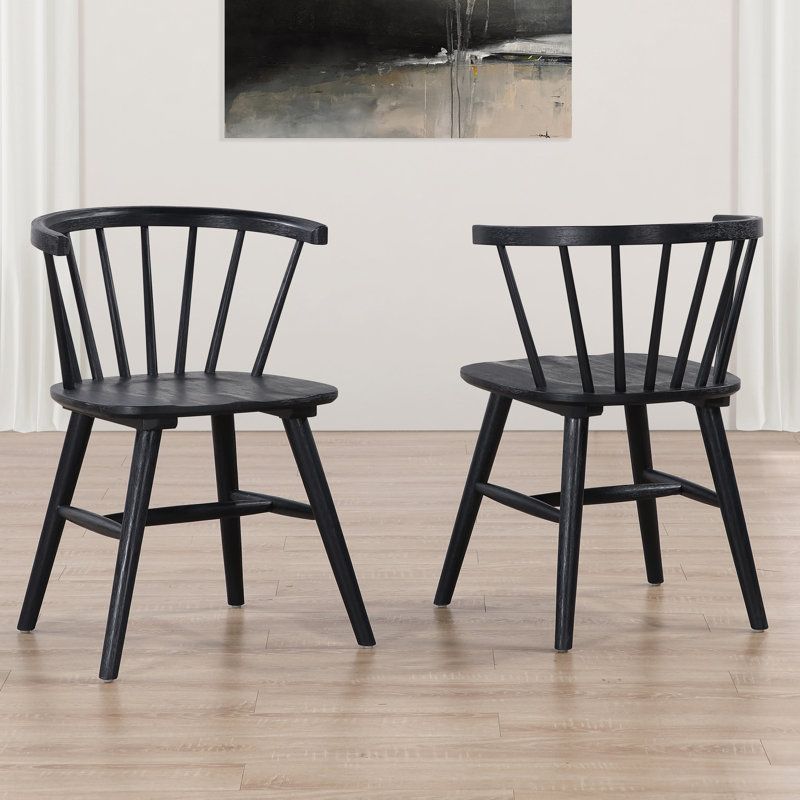 Crimmins Vaughn Extendable Wood Dining Table Set, 7 Pieces: Table, 6 Chairs