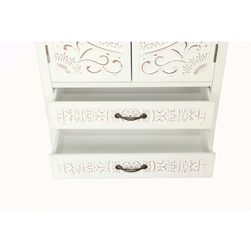 Grande armoire de rangement blanche 27 po Accent