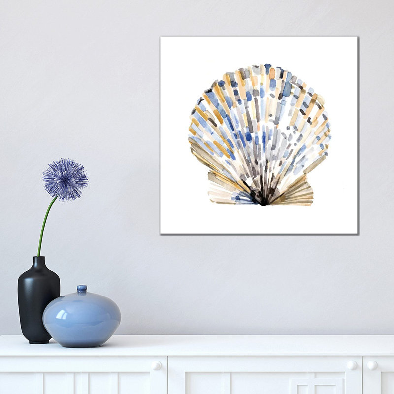 Simple Shells I by Emma Caroline - Wrapped Canvas Gallery-Wrapped Canvas Giclée, 45.72 cm H x 45.72 cm W