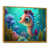 Toile avec cadre flottant or