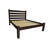 Dark Brown Solid Wood Full Bed Frame