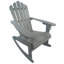 Chaise inclinable d'extérieur en bois gris - Confortable pour une utilisation prolongée Polyvalente pour la cour arrière Support de poids solide de 250 lb Assemblage simple