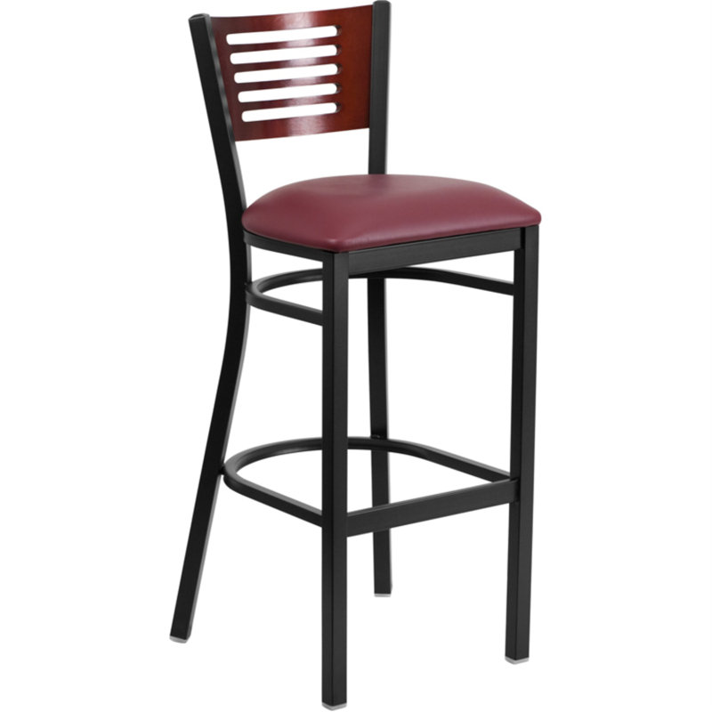 Tabouret de bar 32 po Thornfeldt, Bourgogne, Rouge, 1