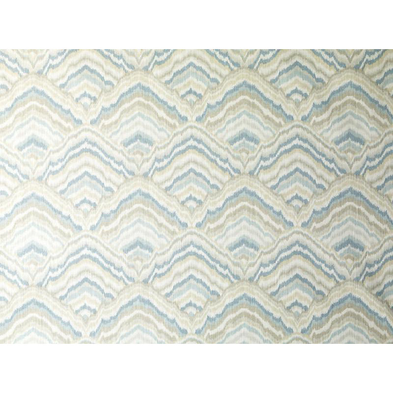 Alhambra Fabric, Natural/Blue