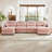 Modular Chenille  Sectional Sofa-117093357-129915679