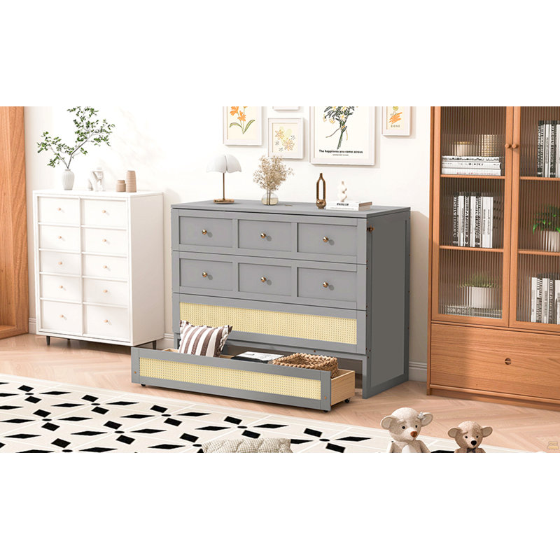 Lit escamotable double avec grands tiroirs, Grey
