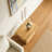 2-Tier Narrow Side Table with Trapezoid Base
