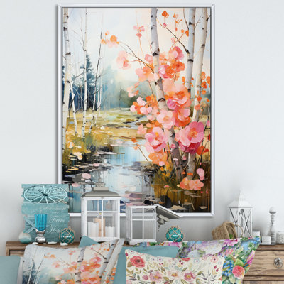 «Ilisha Birch Woods Spring Awakening VI», reproduction sur toile