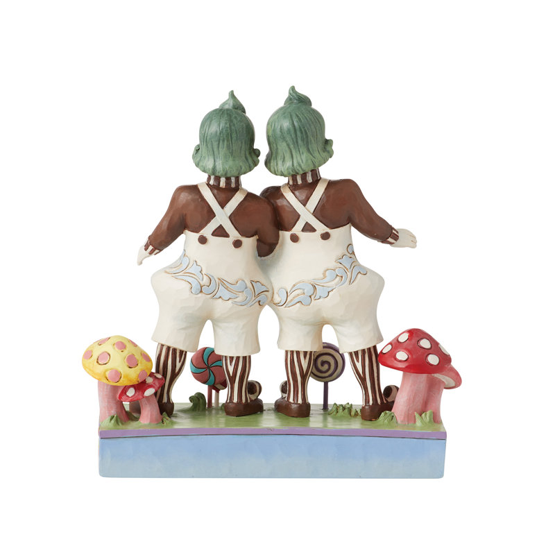Figurine côte à côte Willon 'Wonka par Jim Shore Oompa Loompas