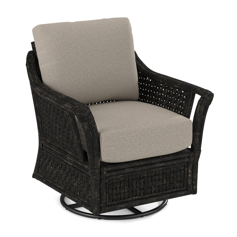 Fauteuil pivotant large de 32 po Boca, Spa Kensington; 0611-56, Noir antique