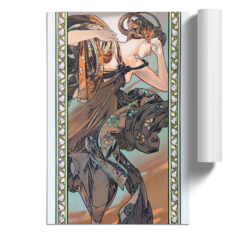 Morning Dawn by Alphonse Mucha - No Frame Print, 30cm H x 21cm W x 0.1cm D