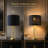 Anja 25" Modern Glam Table Lamp Set with USB+Type-C Ports and Black Shade