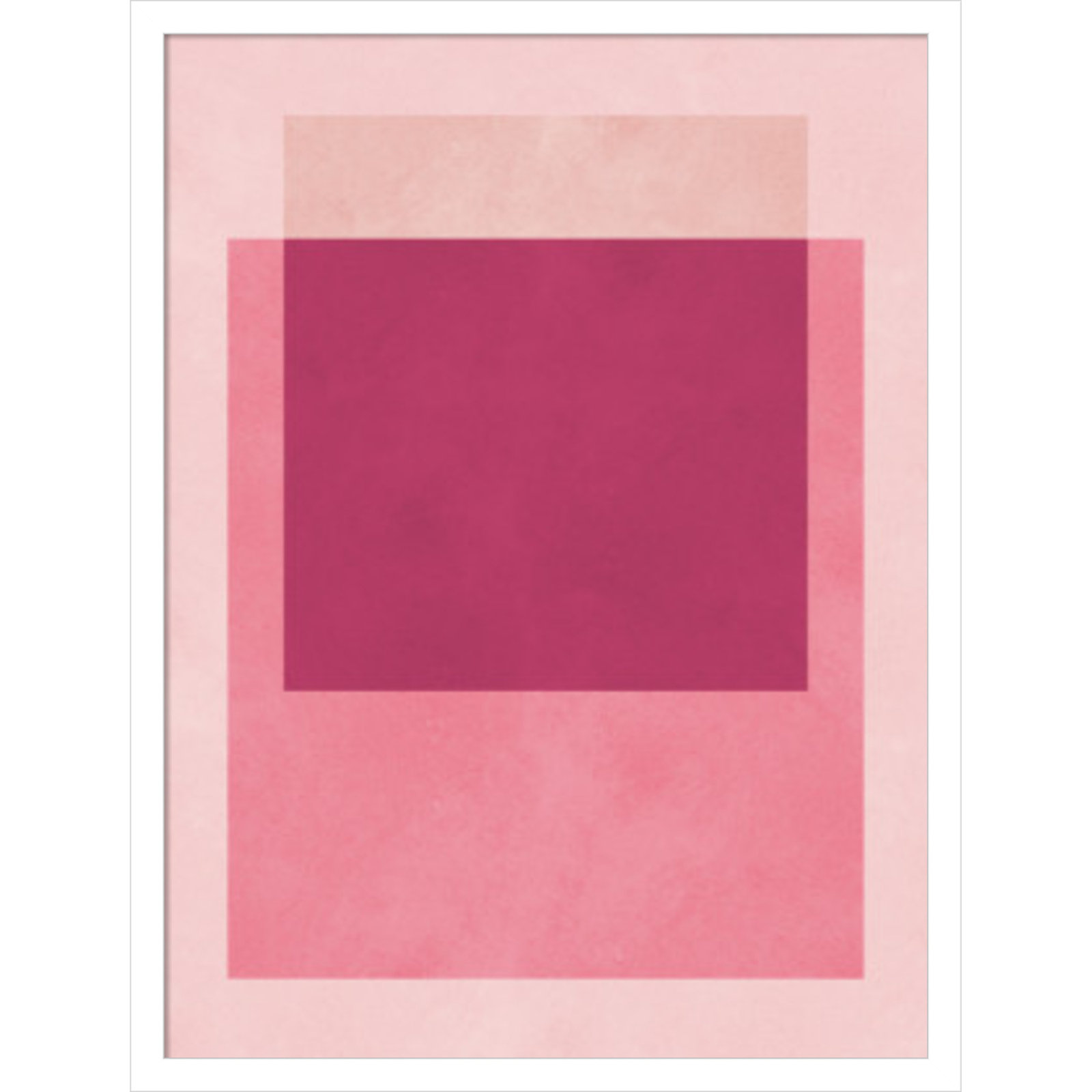 Overlapping Geometry 12 Print, 25" H x 19" W, White