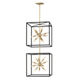 Aros 24-Light Sputnik Modern Linear Chandelier