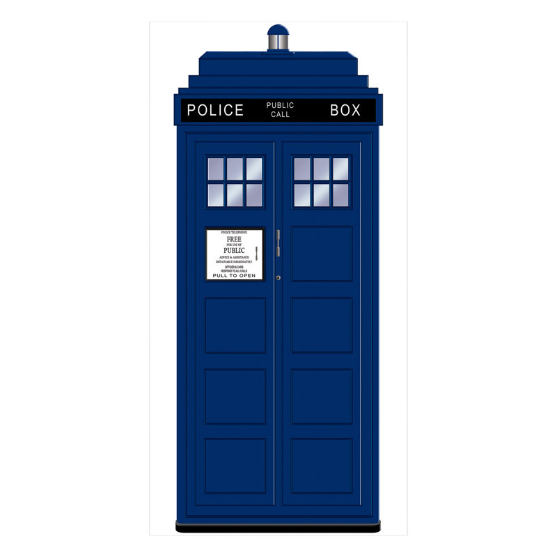 Police Call Box Door Cover