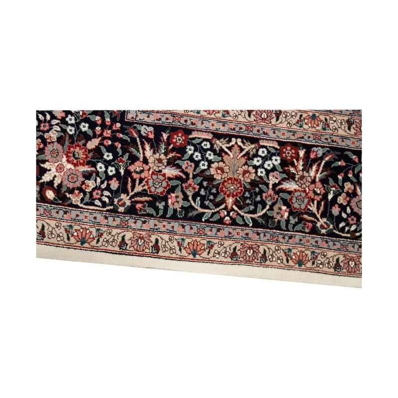 Wool Oriental Area Rug in Navy