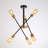 Timaios 6 - Light Dimmable Sputnik Modern Linear Chandelier