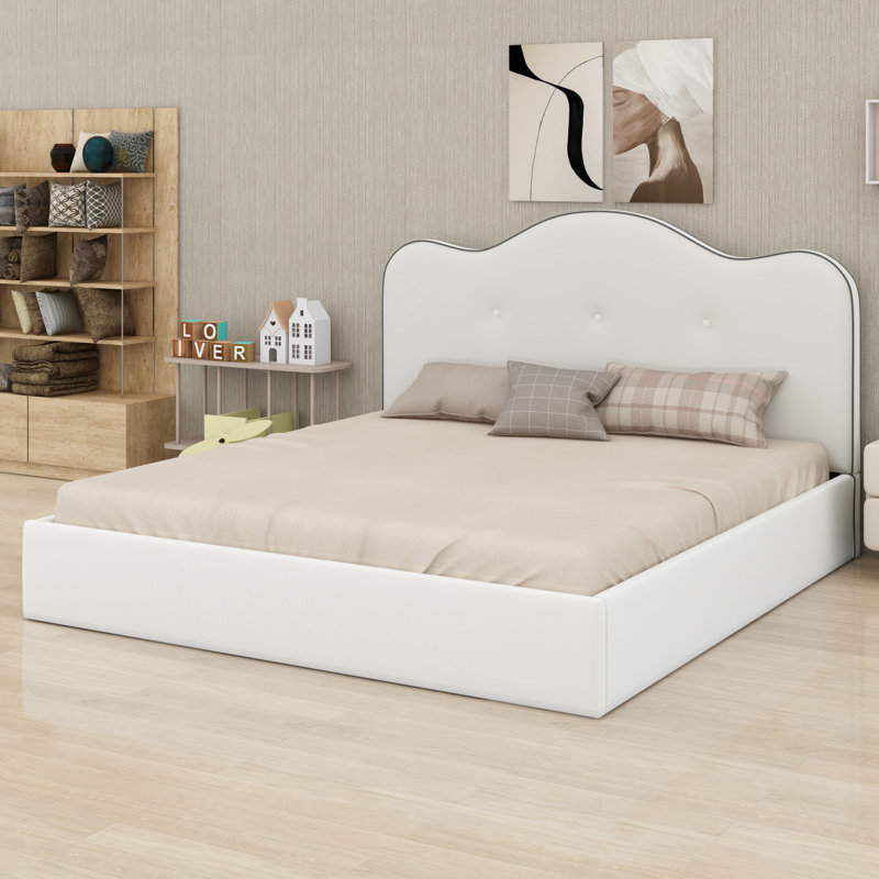 Lit plateforme tapissier Contemporary