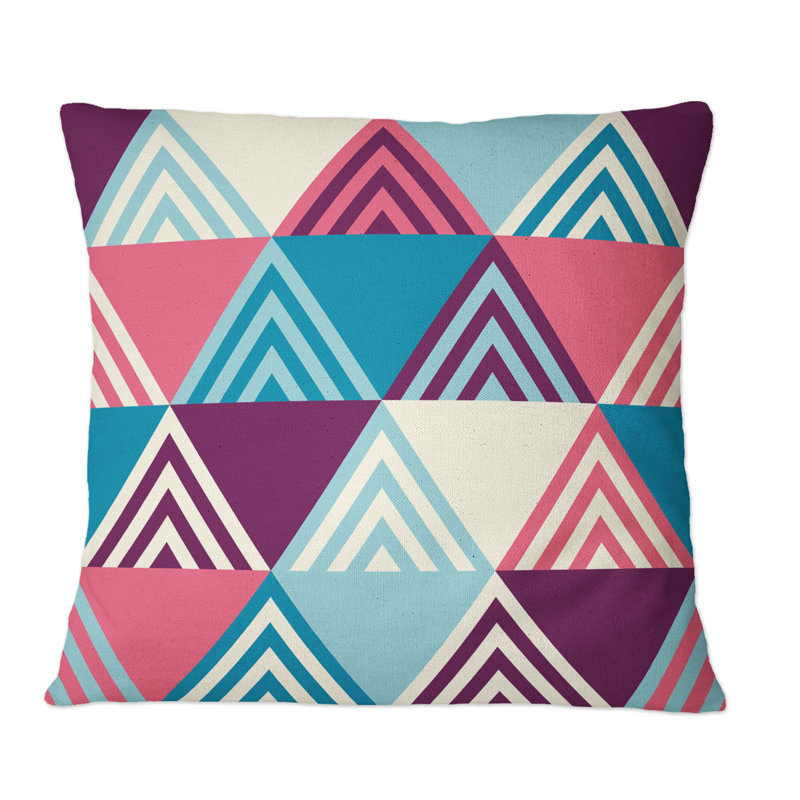 Geometric Throw Pillow, 16" x 16"
