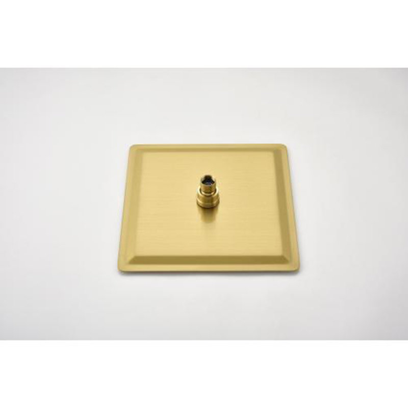 Square Rain Shower Head 304 Stainless Steel Showerhead, Brushed Gold