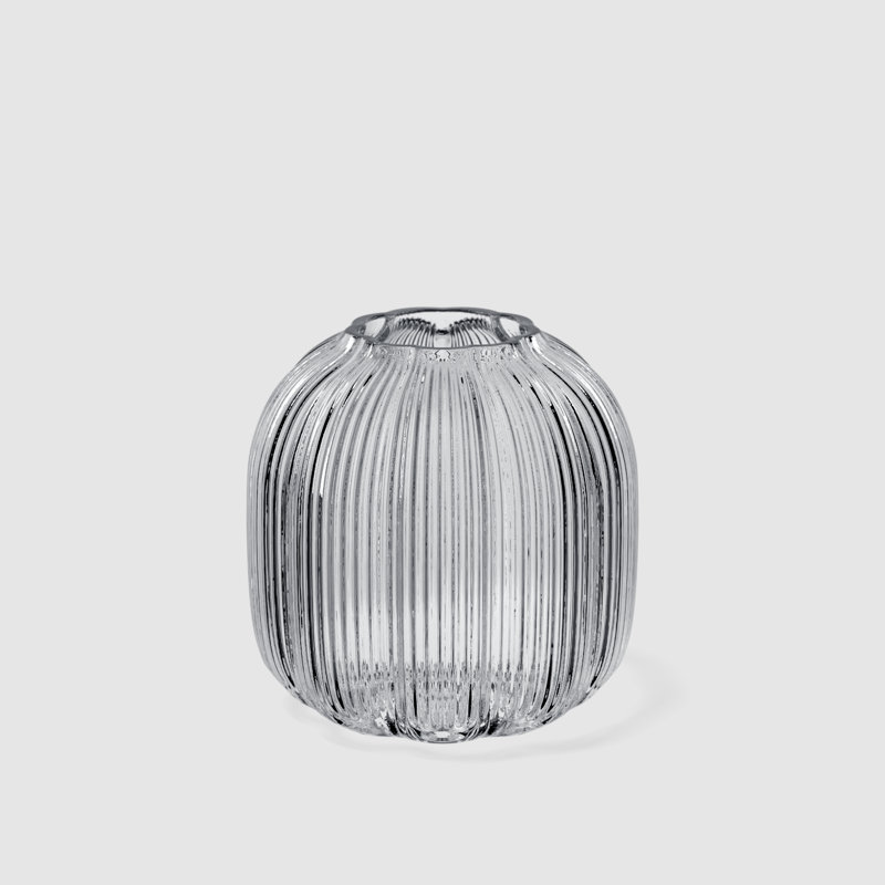 Villeroy & Boch Fleur Olive Vase, 11 in, Green, Dishwasher Safe, Mouth-Blown and Handmade Glass Vase, Clear