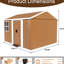 Spacieuse remise en métal robuste de 8 x 10 pi avec fenêtres, porte verrouillable et ventilation pour le garage