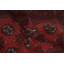 Tapis de vestibule tribal rouge afghan 3 x 4
