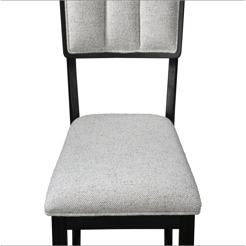 Mobilier de salle à manger 2 pièces noir / gris clair