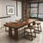 Brown Rectangular Solid Wood desk-76445416